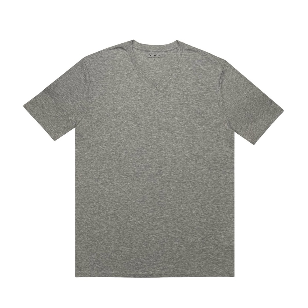 VINCE Men's Pima Cotton V-Neck Short Sleeve Tee
